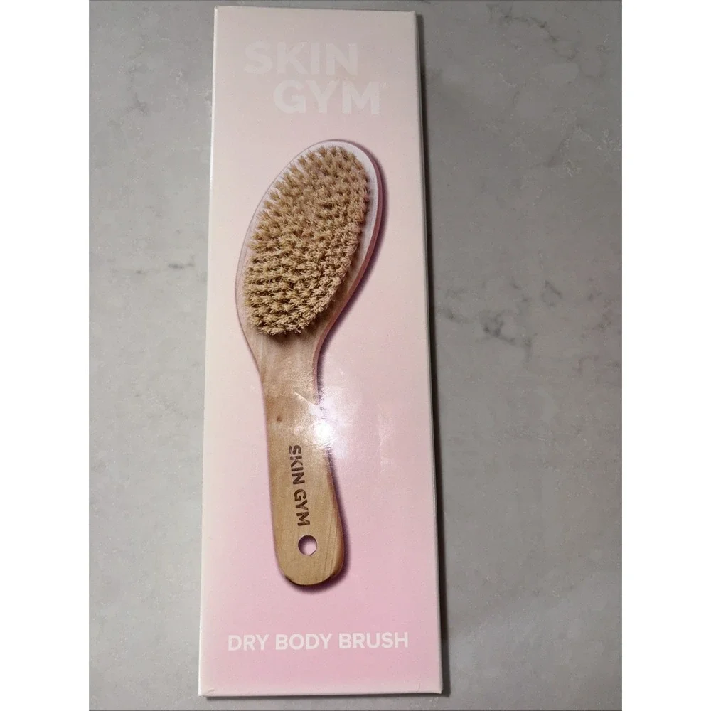 Skin Gym Dry Body Brush W/Handle 100% Authentic Natural Cactus Bristles New